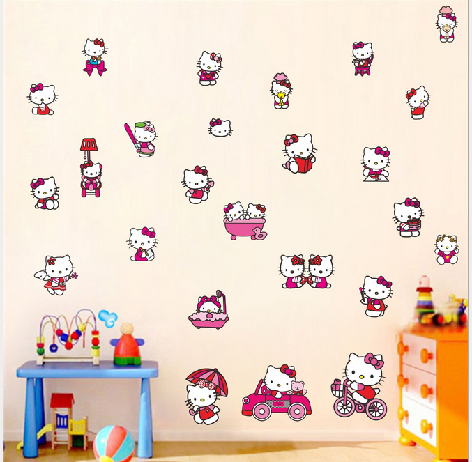 Decal kitty chạy xe